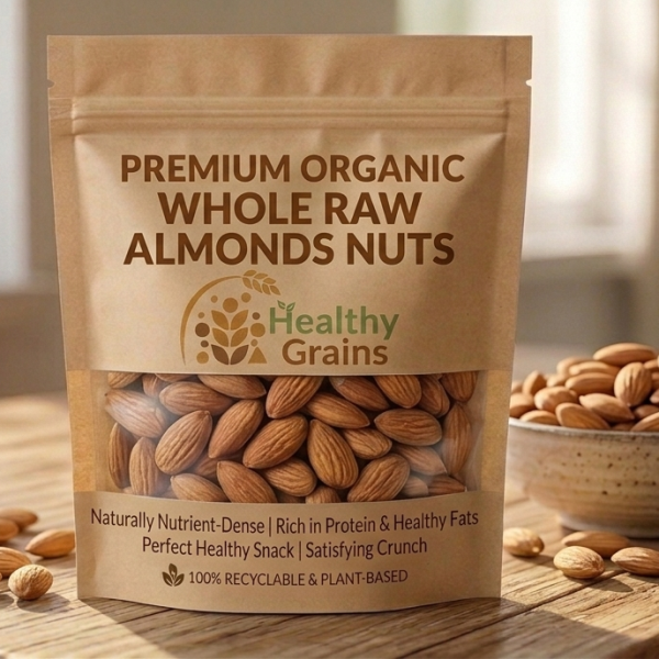 Premium Organic Whole Almonds Nuts